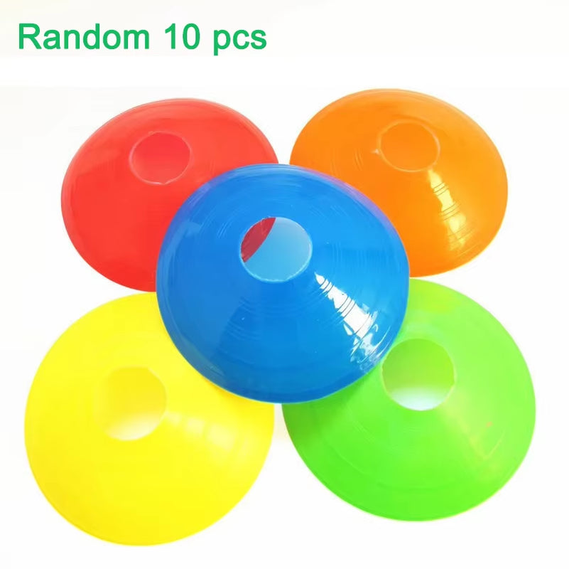 10/50PCS Soccer Disc Cones Set Soccer Training Pro Agility Discs Dish Sport Space Cones Football Training Equipment Ball Game